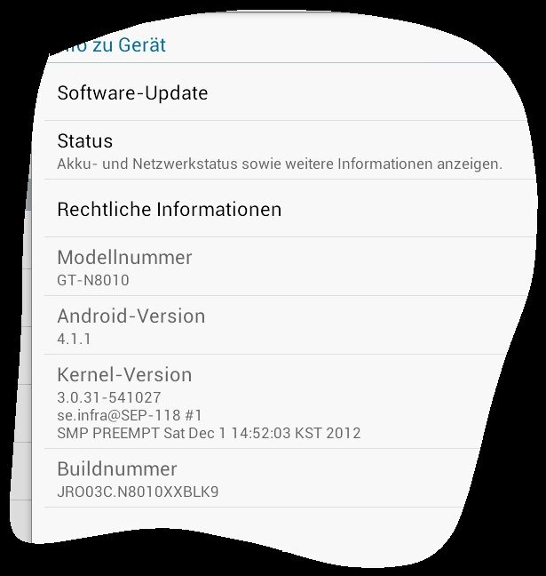 В Германии начат выпуск Самсунг Галакси Ноут 10.1 на платформе Jelly Bean 4.1